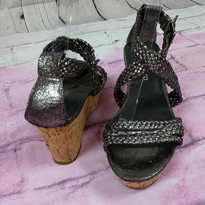 Franco Sarto Cork Wedge size 9